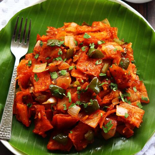 Paneer Chilli Parotta